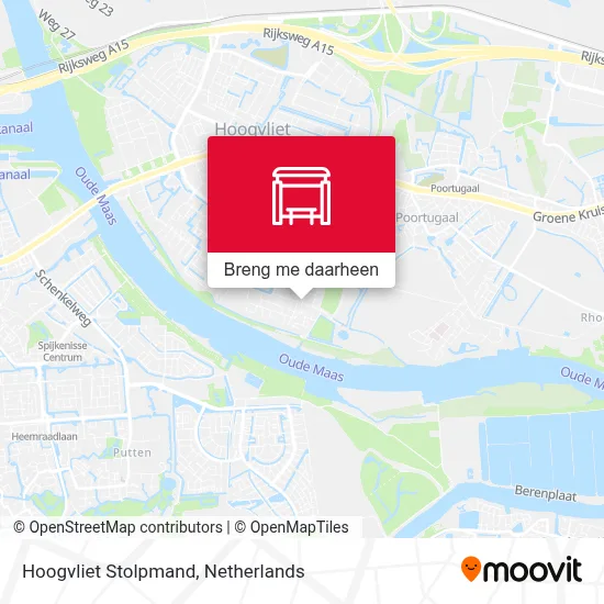 Hoogvliet Stolpmand kaart