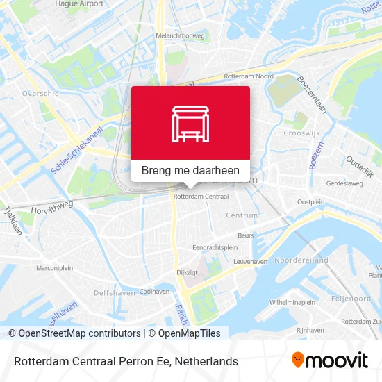 Rotterdam Centraal Perron Ee kaart