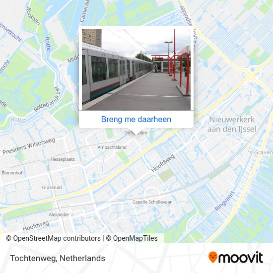 Tochtenweg kaart