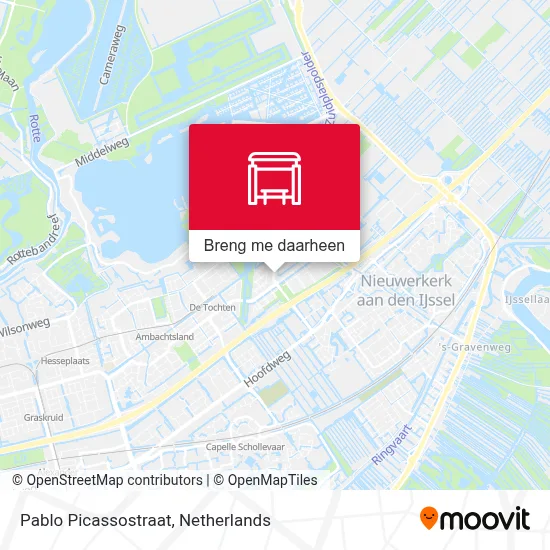 Pablo Picassostraat kaart