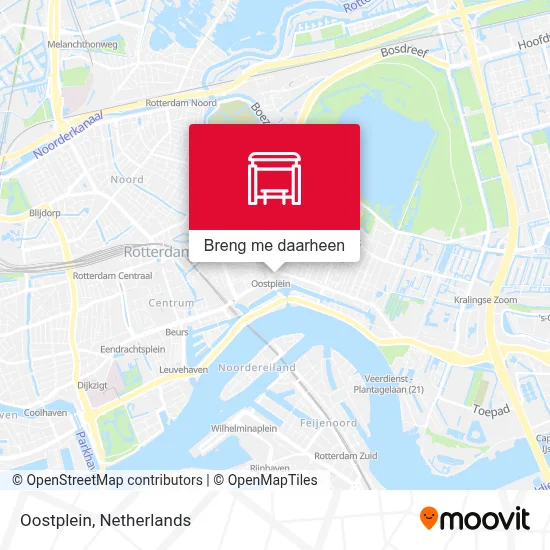 Oostplein kaart