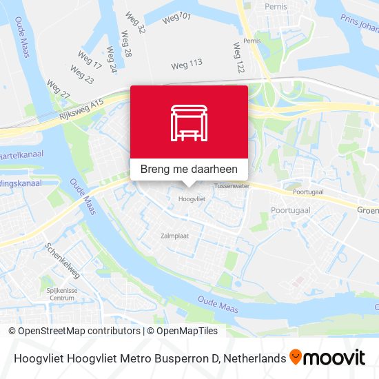 Hoogvliet Hoogvliet Metro Busperron D kaart