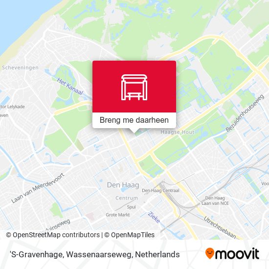 'S-Gravenhage, Wassenaarseweg kaart