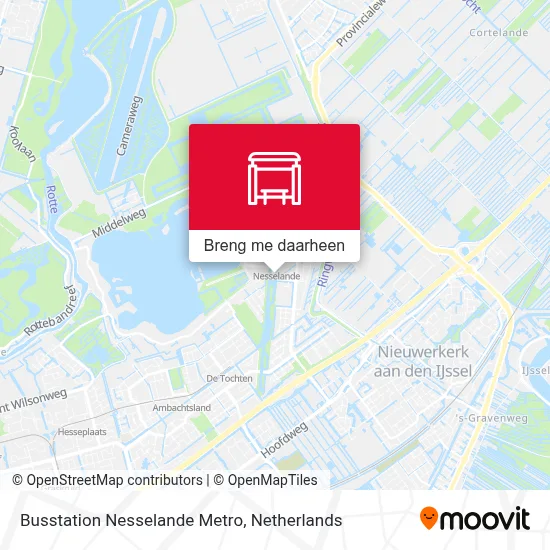 Busstation Nesselande Metro kaart
