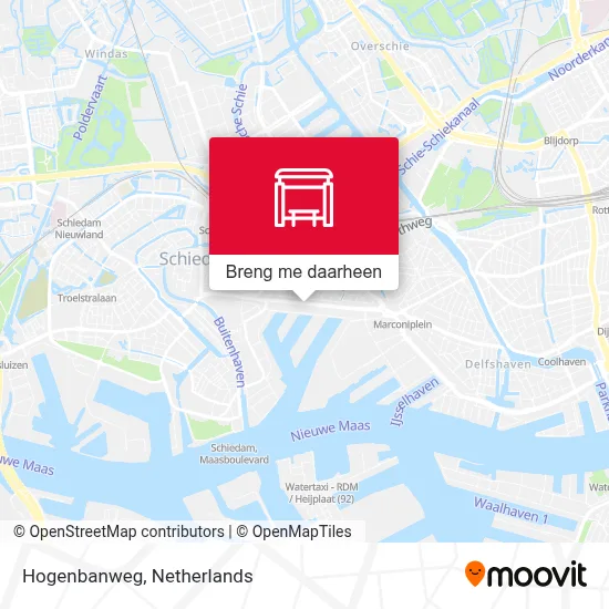 Hogenbanweg kaart