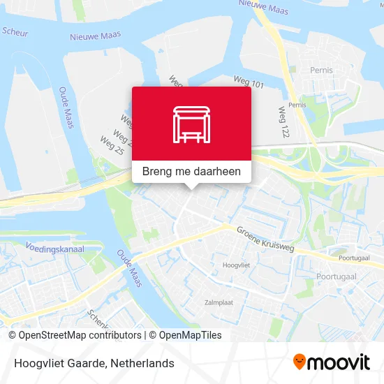 Hoogvliet Gaarde kaart