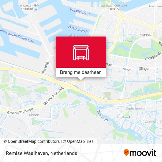 Remise Waalhaven kaart