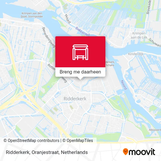 Ridderkerk, Oranjestraat kaart