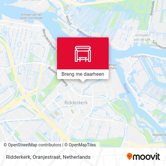 Ridderkerk, Oranjestraat kaart