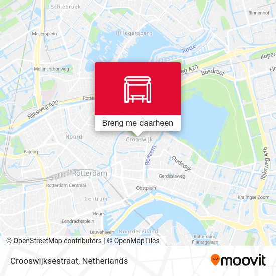 Crooswijksestraat kaart