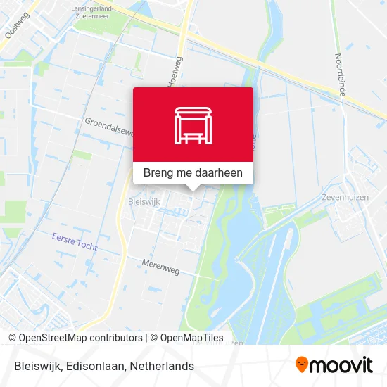 Bleiswijk, Edisonlaan kaart