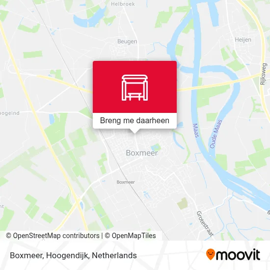 Boxmeer, Hoogendijk kaart