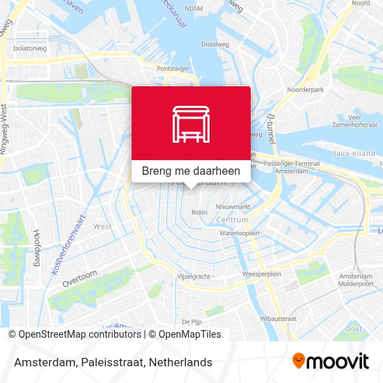 Amsterdam, Paleisstraat kaart