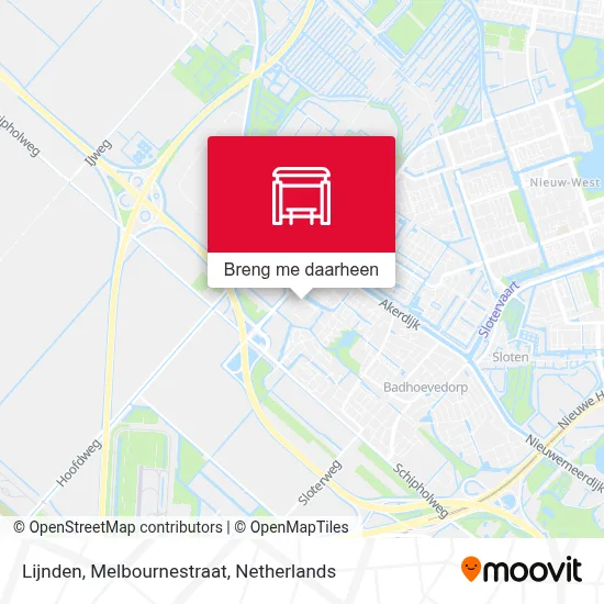 Lijnden, Melbournestraat kaart