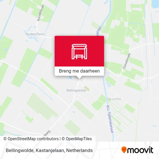 Bellingwolde, Kastanjelaan kaart