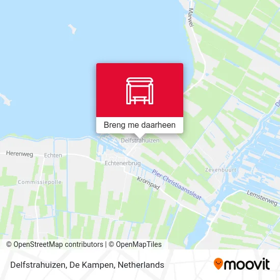Delfstrahuizen, De Kampen kaart