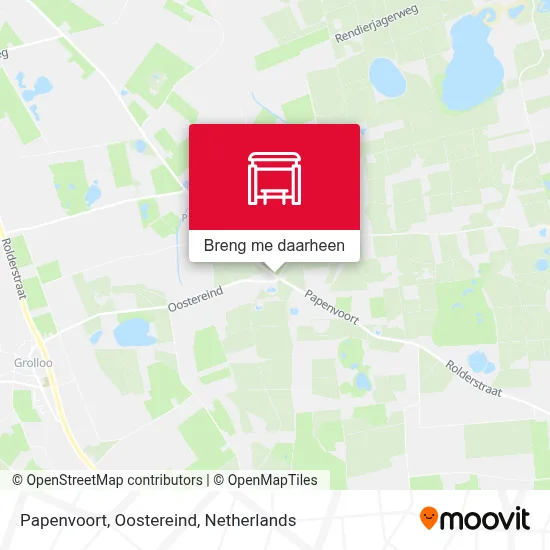 Papenvoort, Oostereind kaart