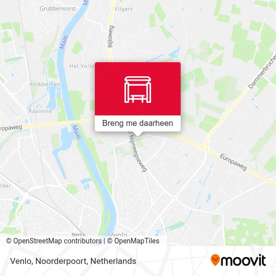 Venlo, Noorderpoort kaart