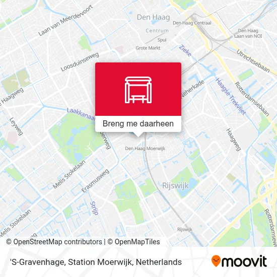 'S-Gravenhage, Station Moerwijk kaart