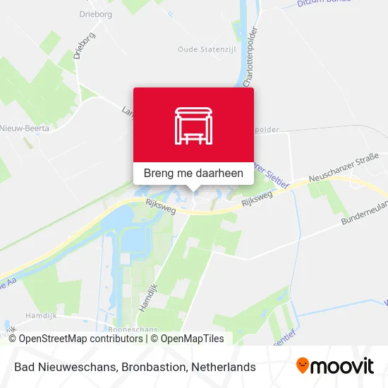 Bad Nieuweschans, Bronbastion kaart