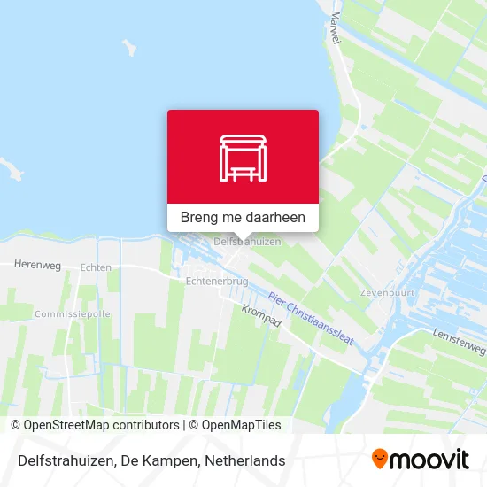 Delfstrahuizen, De Kampen kaart