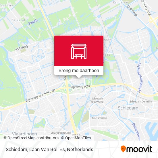 Schiedam, Laan Van Bol 'Es kaart