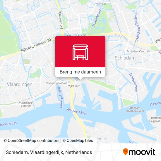 Schiedam, Vlaardingerdijk kaart