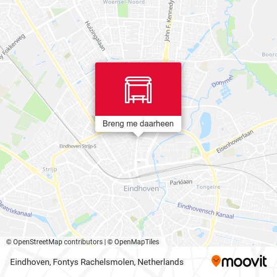 Eindhoven, Fontys Rachelsmolen kaart