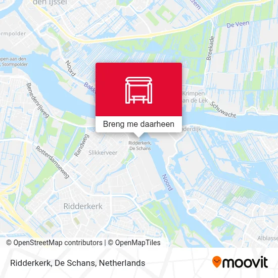 Ridderkerk, De Schans kaart