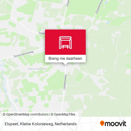Elspeet, Kleine Kolonieweg kaart