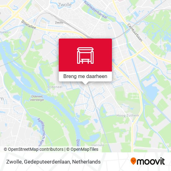 Zwolle, Gedeputeerdenlaan kaart