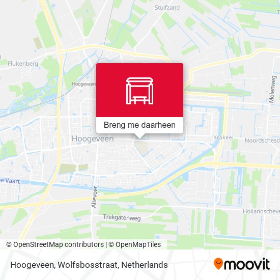 Hoogeveen, Wolfsbosstraat kaart
