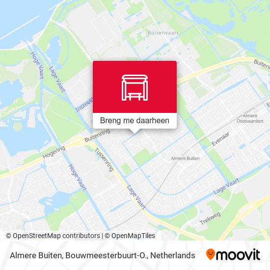 Almere Buiten, Bouwmeesterbuurt-O. kaart