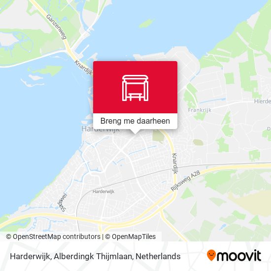 Harderwijk, Alberdingk Thijmlaan kaart