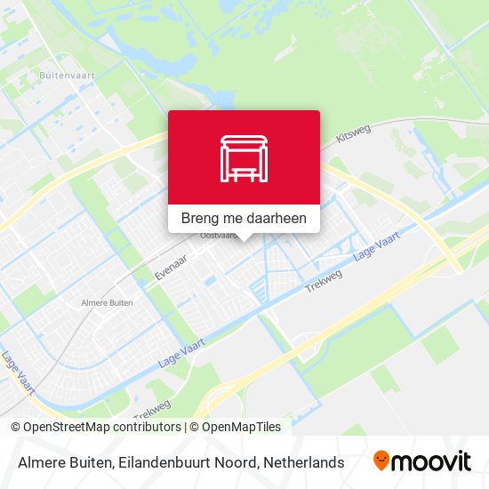 Almere Buiten, Eilandenbuurt Noord kaart