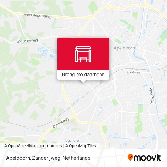 Apeldoorn, Zanderijweg kaart