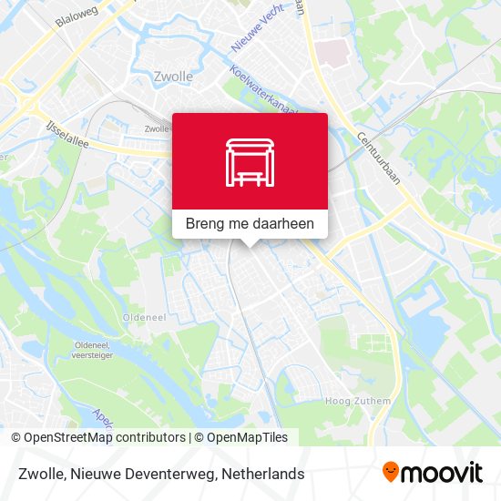 Zwolle, Nieuwe Deventerweg kaart