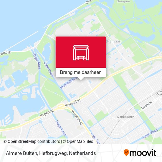 Almere Buiten, Hefbrugweg kaart