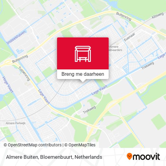 Almere Buiten, Bloemenbuurt kaart