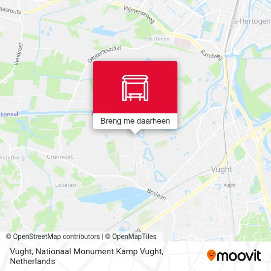 Vught, Nationaal Monument Kamp Vught kaart
