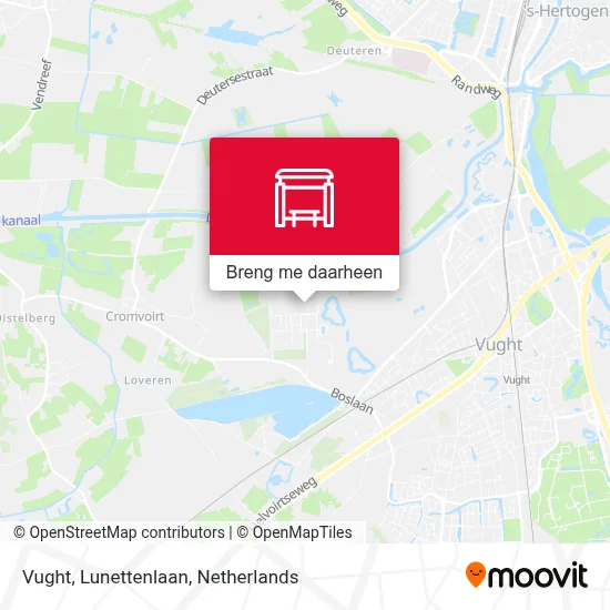 Vught, Lunettenlaan kaart