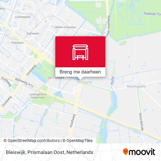 Bleiswijk, Prismalaan Oost kaart