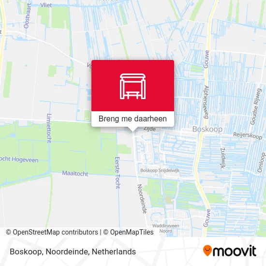 Boskoop, Noordeinde kaart