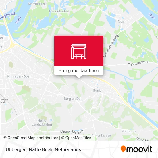 Ubbergen, Natte Beek kaart