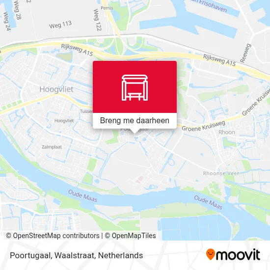 Poortugaal, Waalstraat kaart