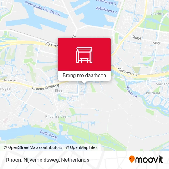Rhoon, Nijverheidsweg kaart