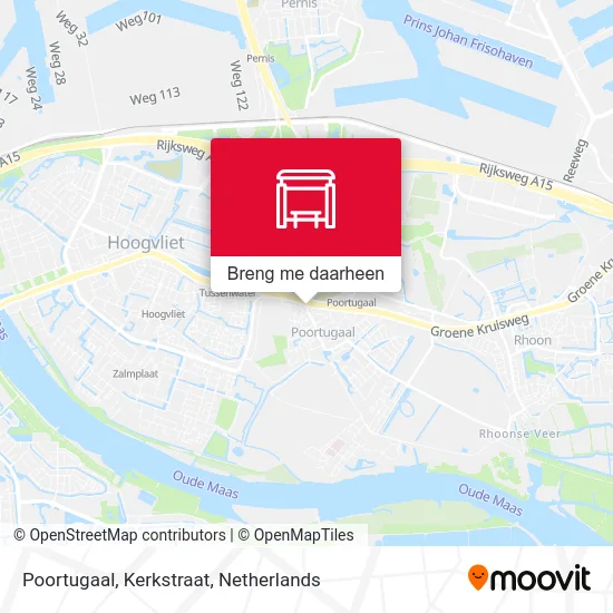 Poortugaal, Kerkstraat kaart