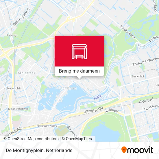 De Montignyplein kaart