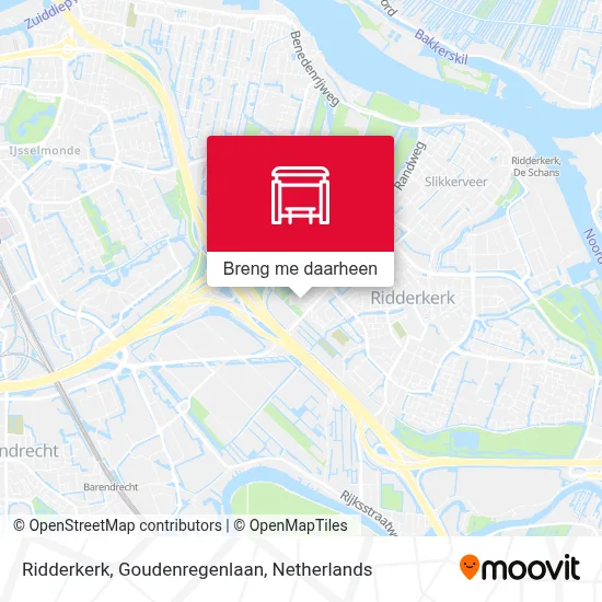 Ridderkerk, Goudenregenlaan kaart
