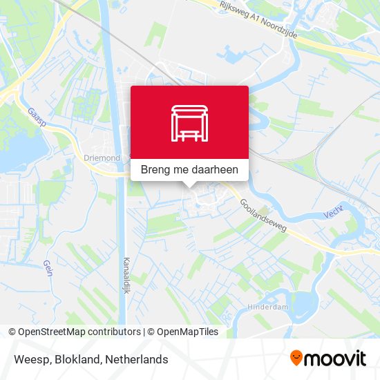 Weesp, Blokland kaart